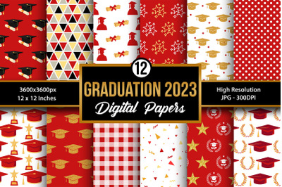 Graduation 2023 Pattern Digital Papers
