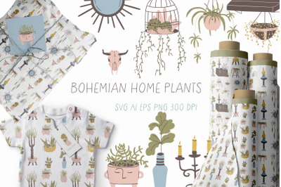 Bohemian home plants