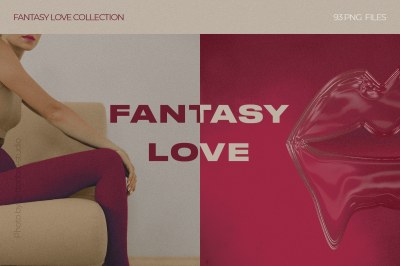 Love Fantasy collection Elements, posters, backgrounds
