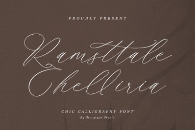 Ramsttale Chelliria - Chic Calligraphy Font