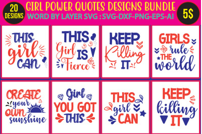 Girl power SVG BUNDLE&2C;Positive Quotes SVG Bundle&2C; Women Empowerment Sv