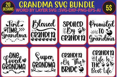 Grandma SVG Bundle,Grandma SVG File, My Greatest Blessings Call Me Gra