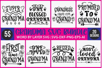 Grandma SVG File, My Greatest Blessings Call Me Grandma, Grandmother s