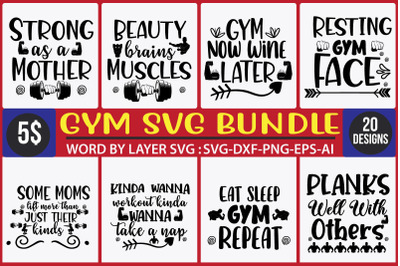 GYM SVG BUNDLE,Funny Workout svg bundle, Fitness svg bundle, Gym svg b