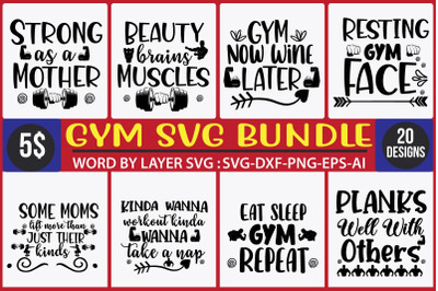 GYM SVG BUNDLE&2C;Funny Workout svg bundle&2C; Fitness svg bundle&2C; Gym svg b