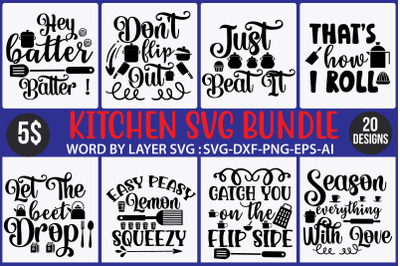 Kitchen SVG Bundle&2C;Kitchen Monogram Bundle Svg&2C;Kitchen Split Frame&2C;Flo