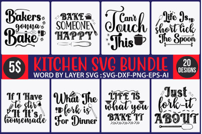 Kitchen SVG Bundle,Kitchen Split Frame,Flourish Kitchen Svg,C