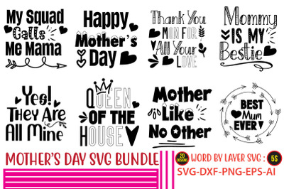 Mother&amp;&23;039;s Day SVG Bundle&2C;Motherhood&2C; Mom Dinosaur svg&2C; Mom SVG&2C; Mom Lif