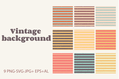 9 Stripes vintage background|Seamless pattern.