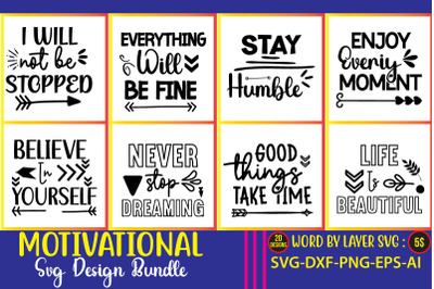 Motivational SVG Bundle&2C;Inspirational Bundle Svg&2C; Motivational Svg Bun