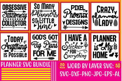 Planner SVG Bundle,Planner Quotes SVG Bundle,SVGs,quotes-and-sayings,f