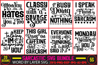 Sarcastic Bundle SVG,SVGs,quotes-and-sayings,food-drink,print-cut,mini