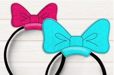 Costume Bow ITH Headband Slider | Applique Embroidery