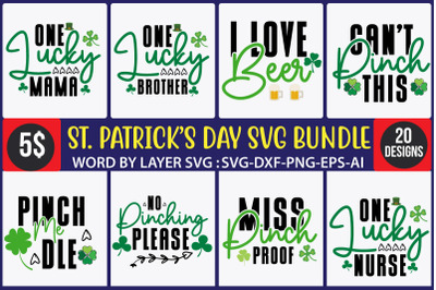 St.Patricks Day SVG Bundle&2C;SVGs&2C;quotes-and-sayings&2C;food-drink&2C;print-cu