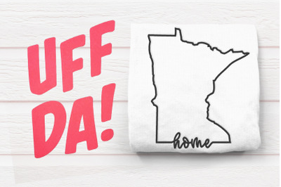 Minnesota Home State Outline | Embroidery