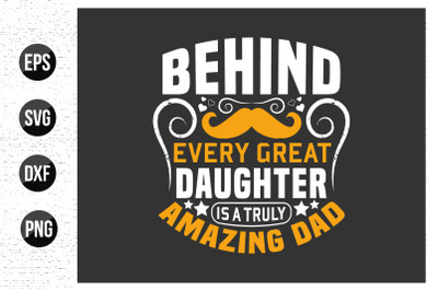 Dad typographic quotes design vector.