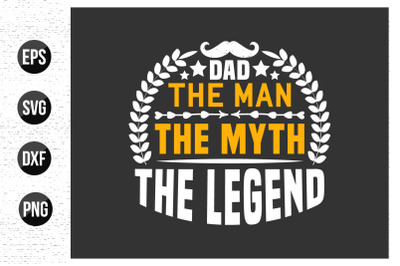 Fathers day typographic quotes deign vector.