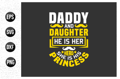 Fathers day typographic quotes design vector.