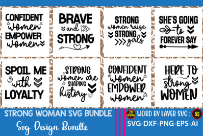 Strong Woman SVG BUNDLE&2C;She Is Strong Fearless warm loving Svg&2C; Mother