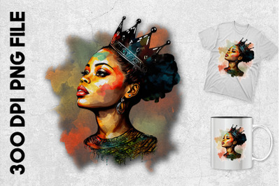 Black Woman with Black Crown