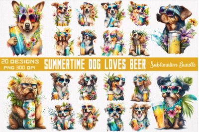 Dog Beer Summer Bundle-20 Designs-230419