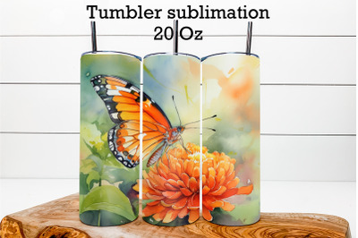 Butterfly tumbler sublimation | Butterfly tumbler wrap