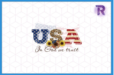 USA in God we trust 4th of July