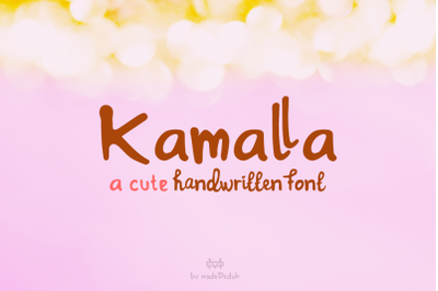 Kamalla - a cute font