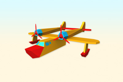 DIY Sea Plane - 3d papercraft