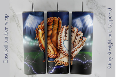 Baseball tumbler wrap Sport skinny tumbler sublimation png