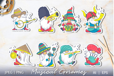 International Gnome Band| Musical Gnomes in National Costume