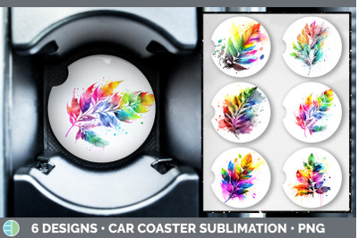 Stained Glass Lighthouse Car Coaster | Sublimation Coaster Designs Bun