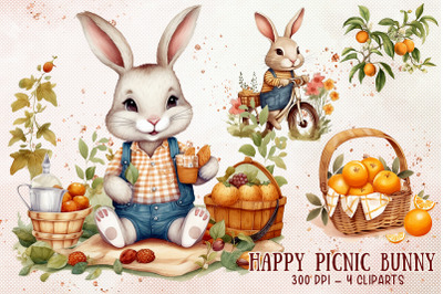 Happy Picnic Bunny Sublimation Set