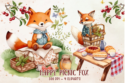 Happy Picnic Fox Sublimation Set
