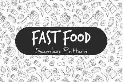 Fast Food Seamless Pattern