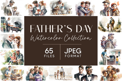 Fathers Day Watercolor Collection