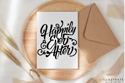 Happily Ever After svg cut file - Wedding Sign SVG
