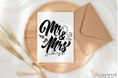 Mr &amp; Mrs svg cut file - Wedding Sign SVG