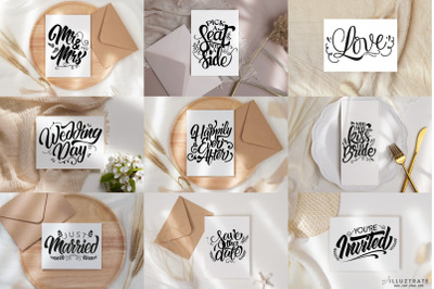 Wedding Quote SVG Bundle - Wedding Signs SVG Cut Files