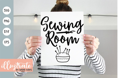 Sewing Room SVG Cut File - Sewing Craft Cutting File