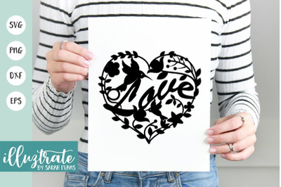 Love Heart SVG Cut File | Wedding SVG Design