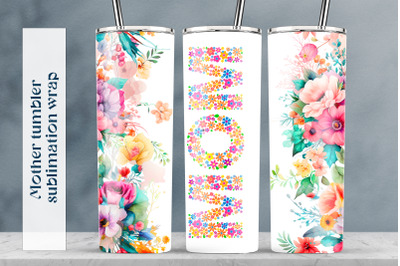 Mama tumbler sublimation png Mothers day skinny tumbler wrap