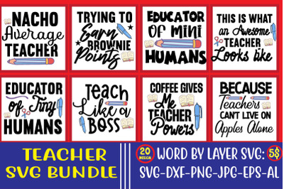 Teacher SVG Bundle&2C;teacher svg&2C;back to &2C;school svg back to school svg