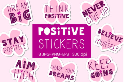 Positive motivational stickers
