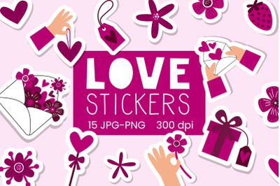 Love valentines stickers jpg, png