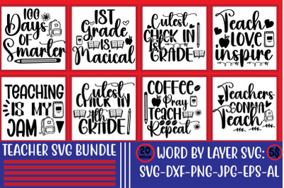 Teacher SVG Bundle&2C;teacher svg&2C;back to &2C;school svg back to school svg