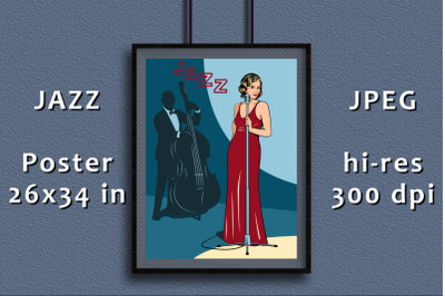 Retro Jazz Poster