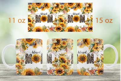 Mother day mug wrap design Mom mug sublimation Floral png