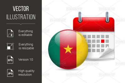 Icon of National Day in Cameroon