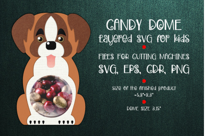 St Bernard Dog | Candy Dome Template